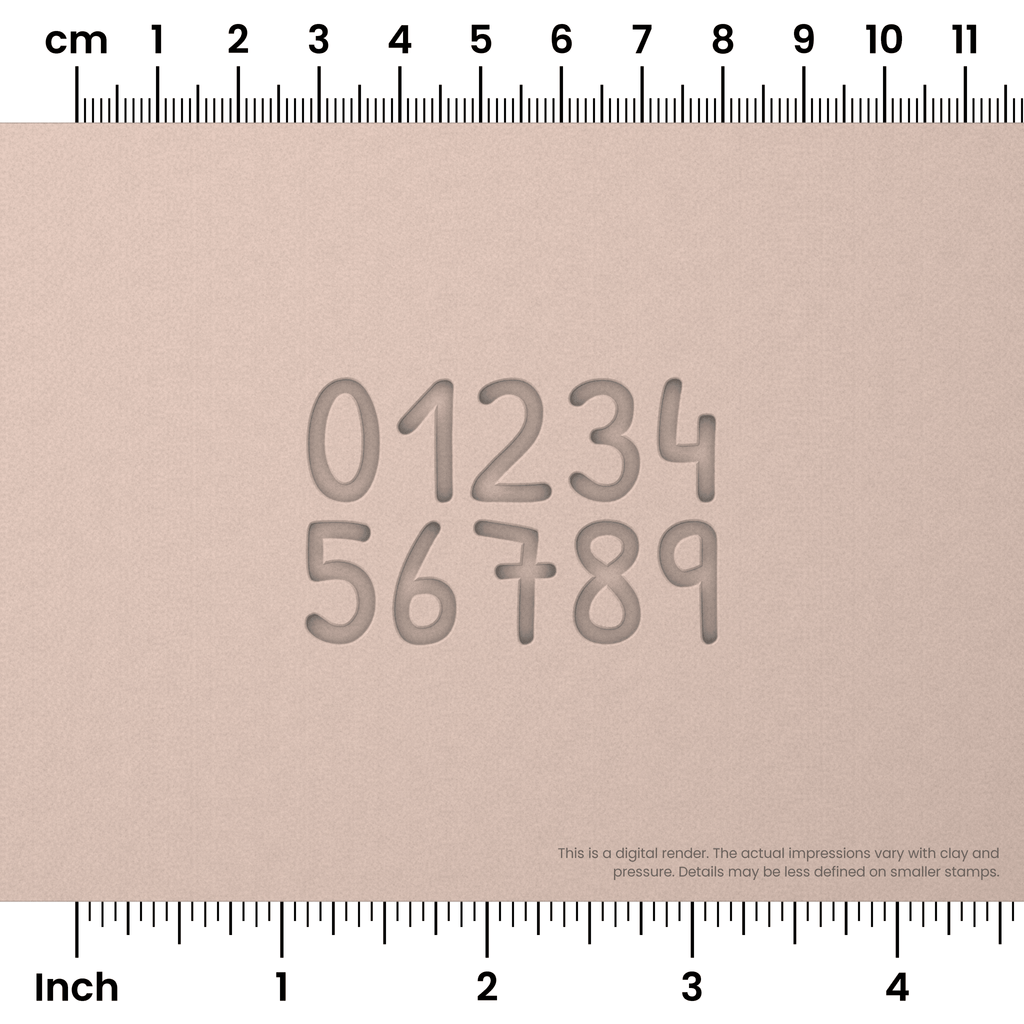 Patrick Hand | Number Stamp Sets