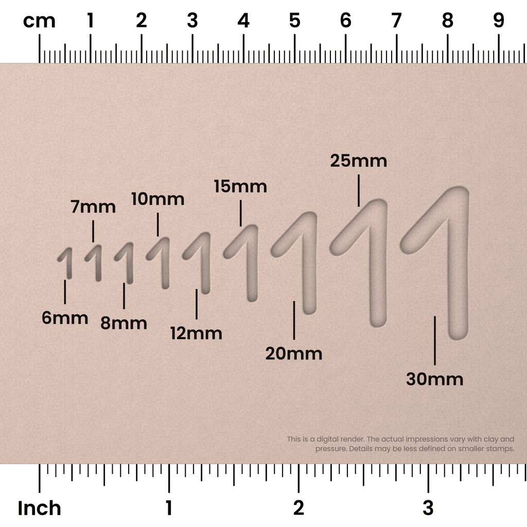 Patrick Hand | Number Stamp Sets