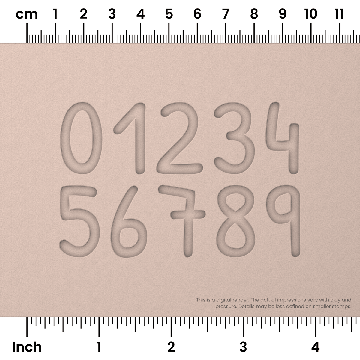 Patrick Hand | Number Stamp Sets