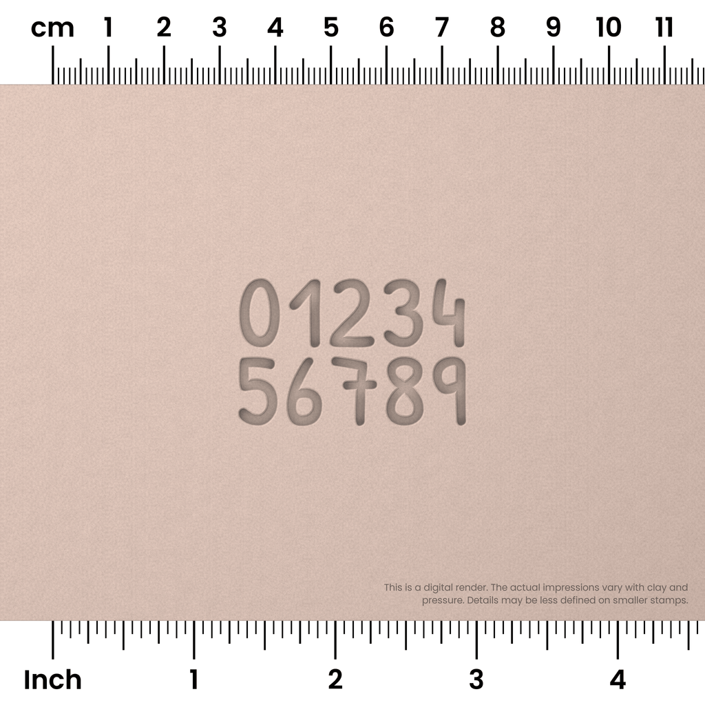 Patrick Hand | Number Stamp Sets