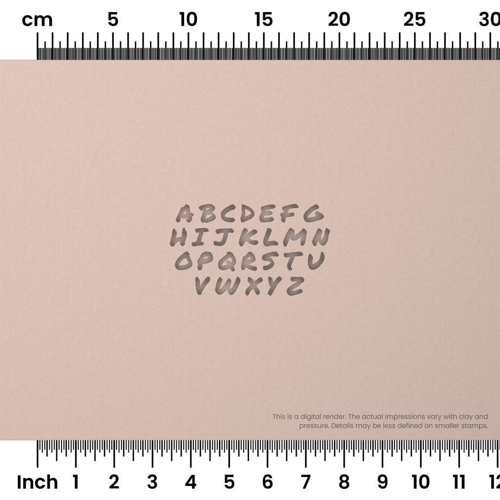 Permanent Marker | All Caps | Alphabet Stamp Sets