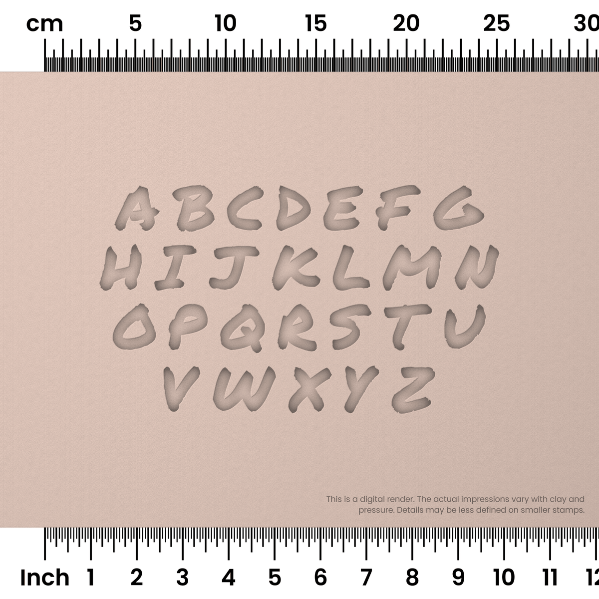 Permanent Marker | All Caps | Alphabet Stamp Sets