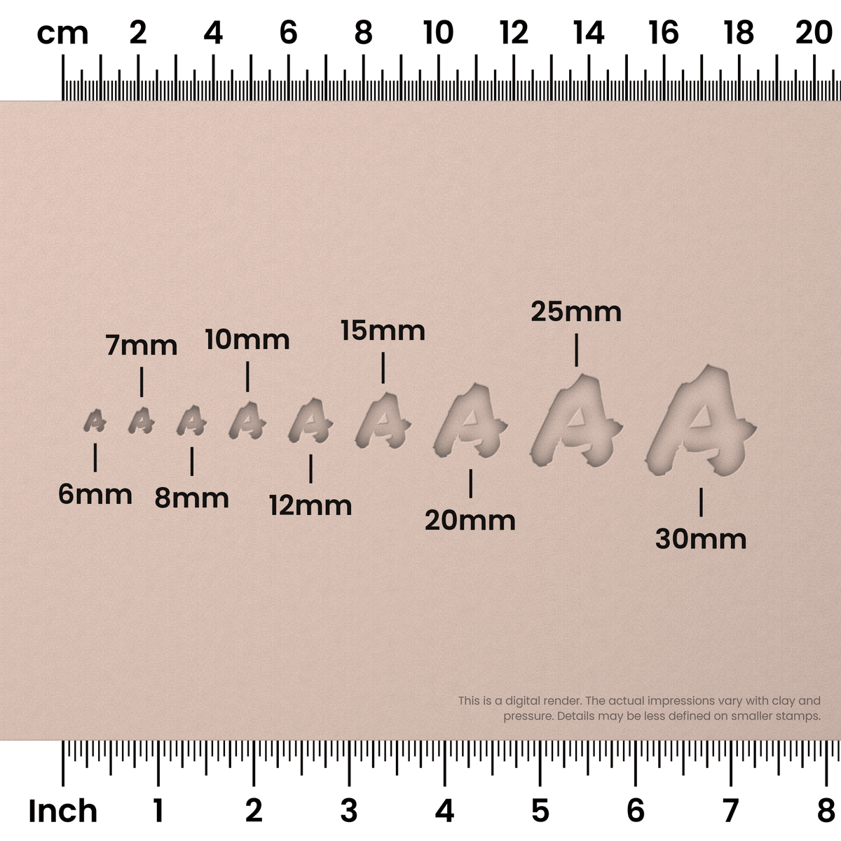 Permanent Marker | All Caps | Alphabet Stamp Sets