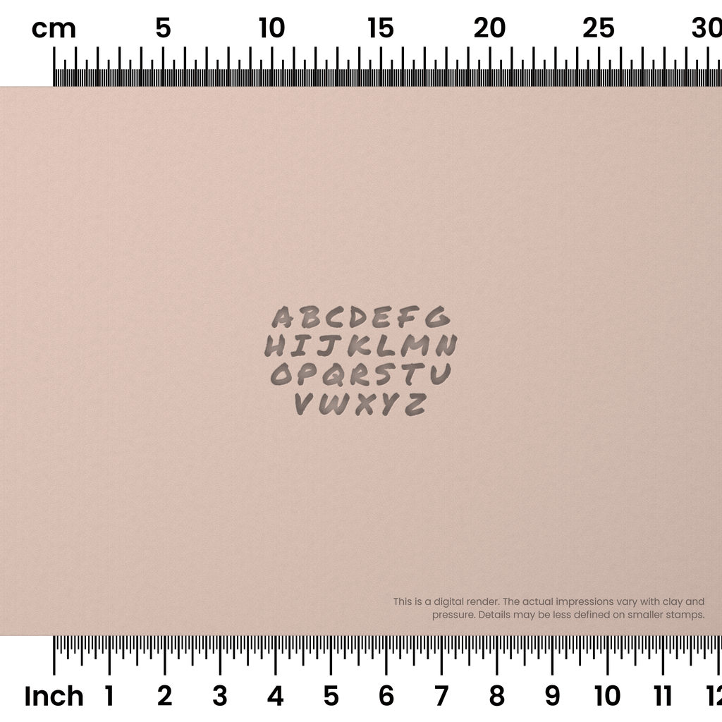 Permanent Marker | All Caps | Alphabet Stamp Sets