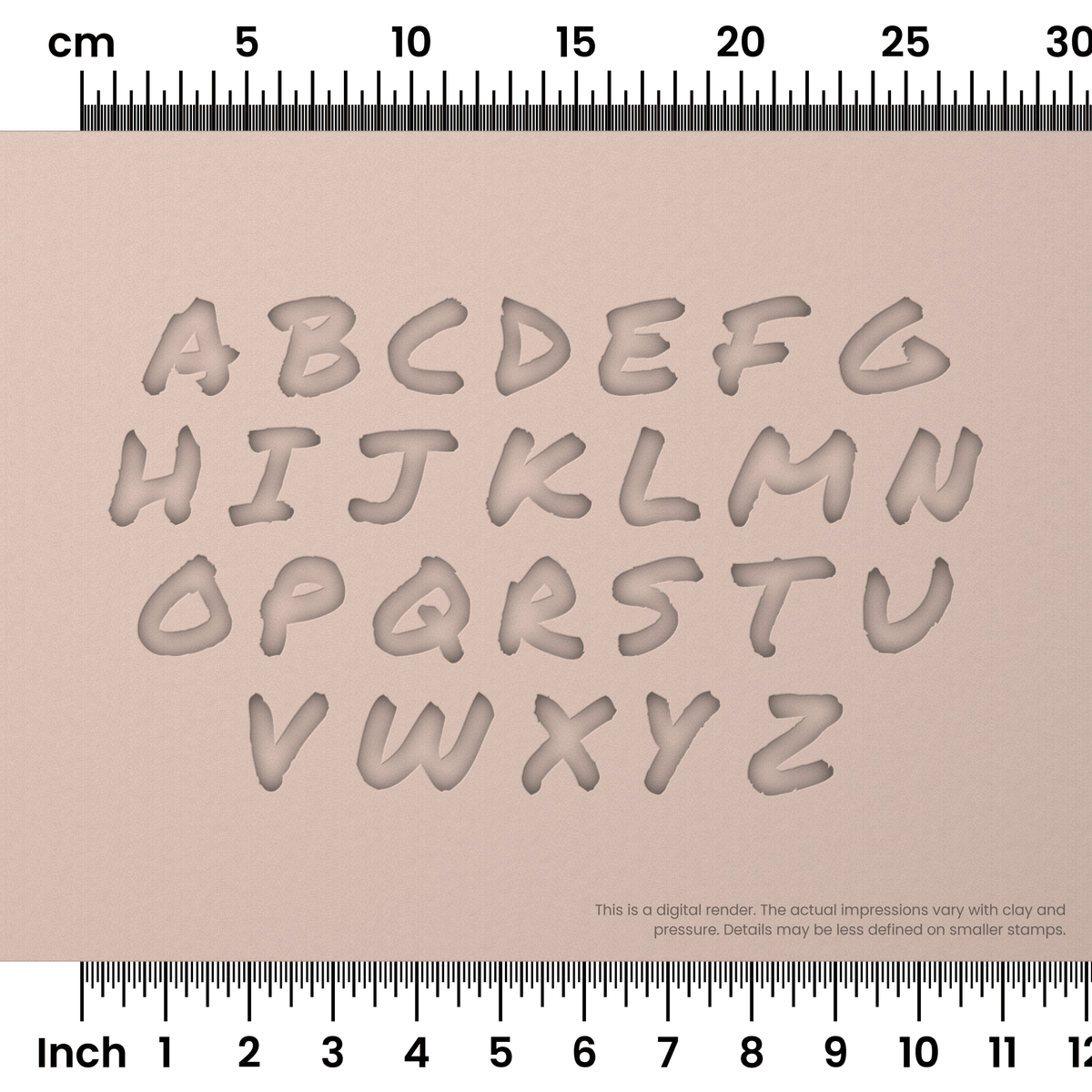 Permanent Marker | All Caps | Alphabet Stamp Sets