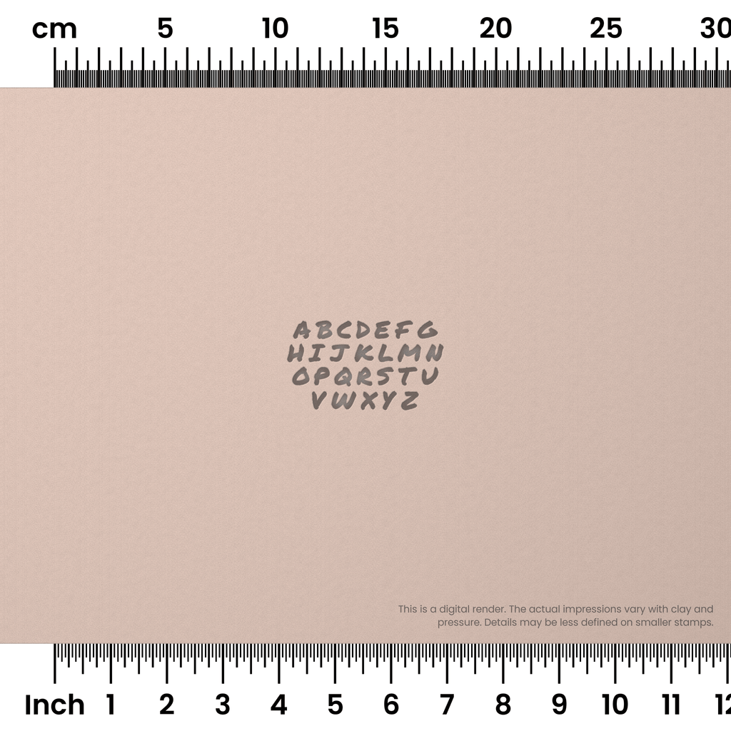 Permanent Marker | All Caps | Alphabet Stamp Sets