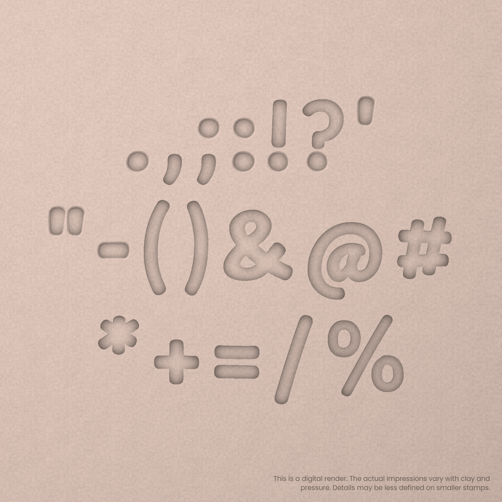 Playpen Sans | Font Rail Stamp Sets | Letters, Numbers, and Symbols
