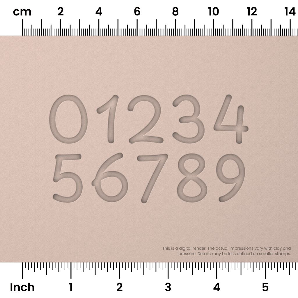 Playpen Sans | Number Stamp Sets