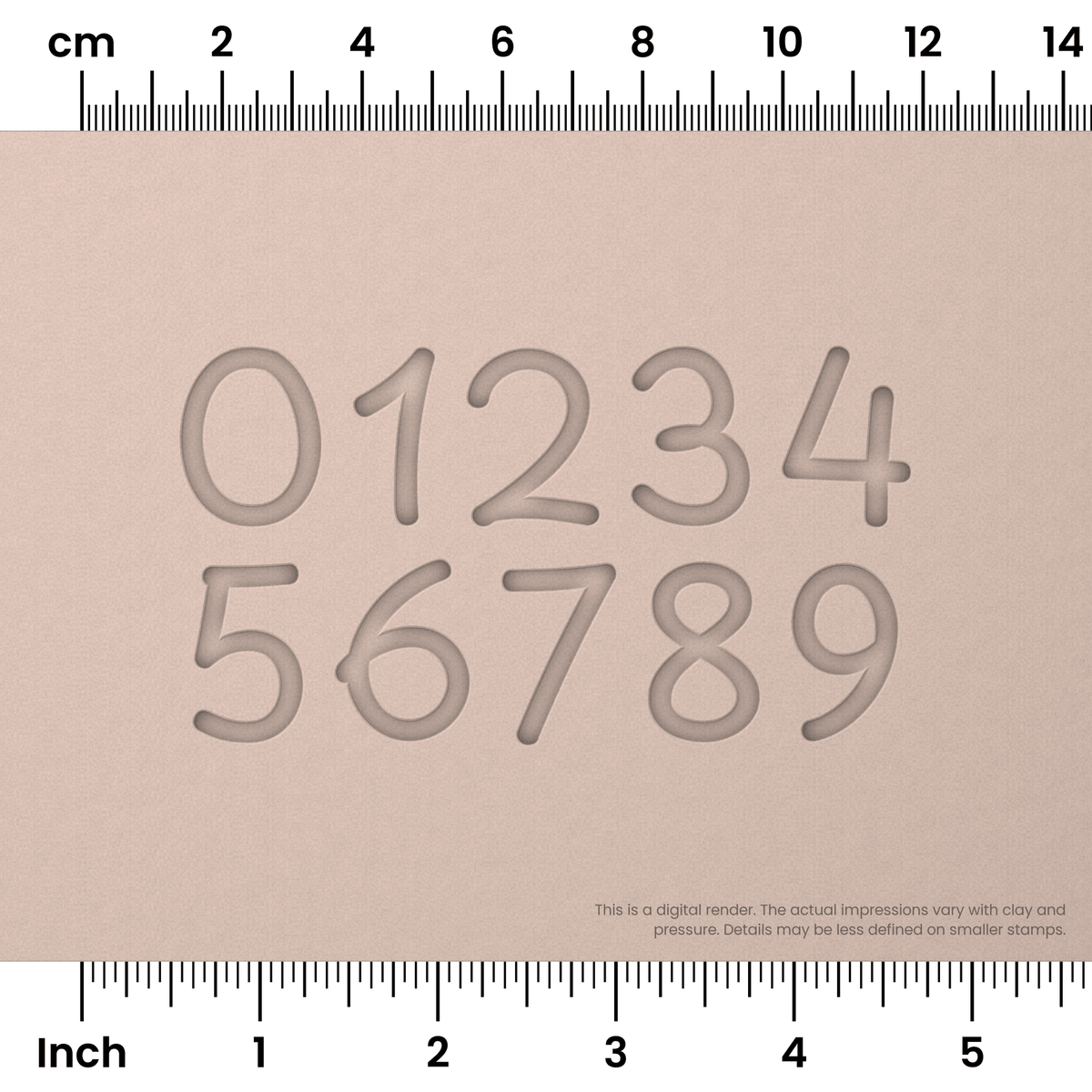Playpen Sans | Number Stamp Sets