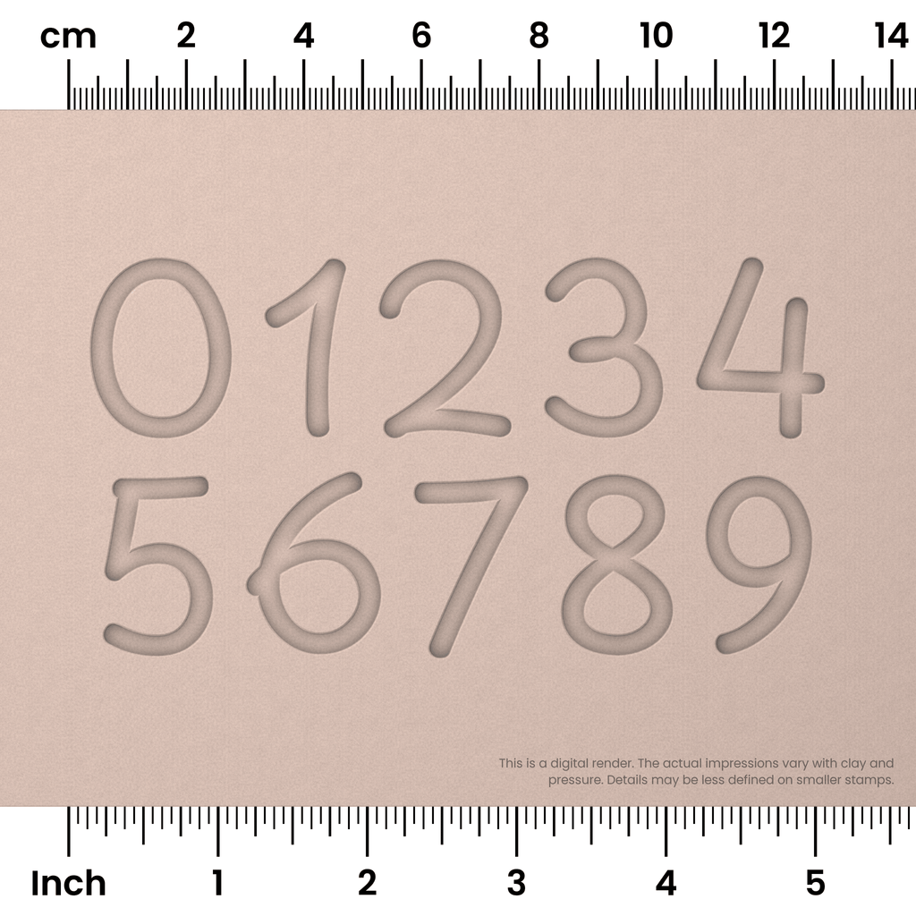 Playpen Sans | Number Stamp Sets