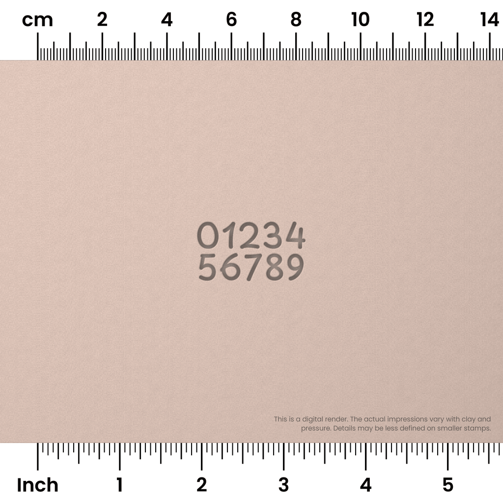 Playpen Sans | Number Stamp Sets