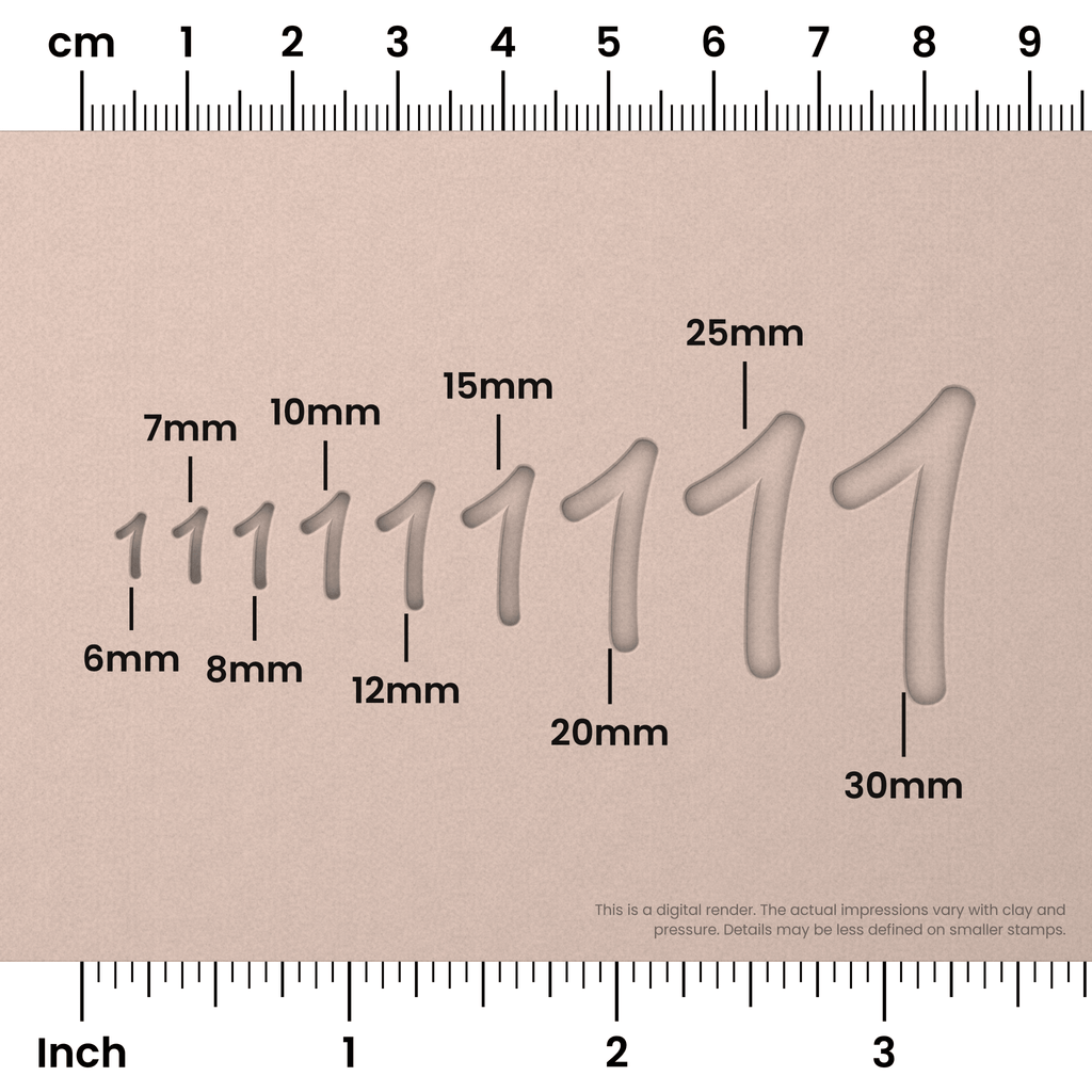 Playpen Sans | Number Stamp Sets