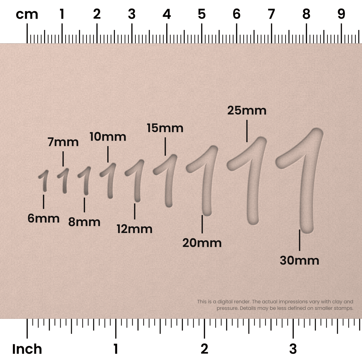 Playpen Sans | Number Stamp Sets