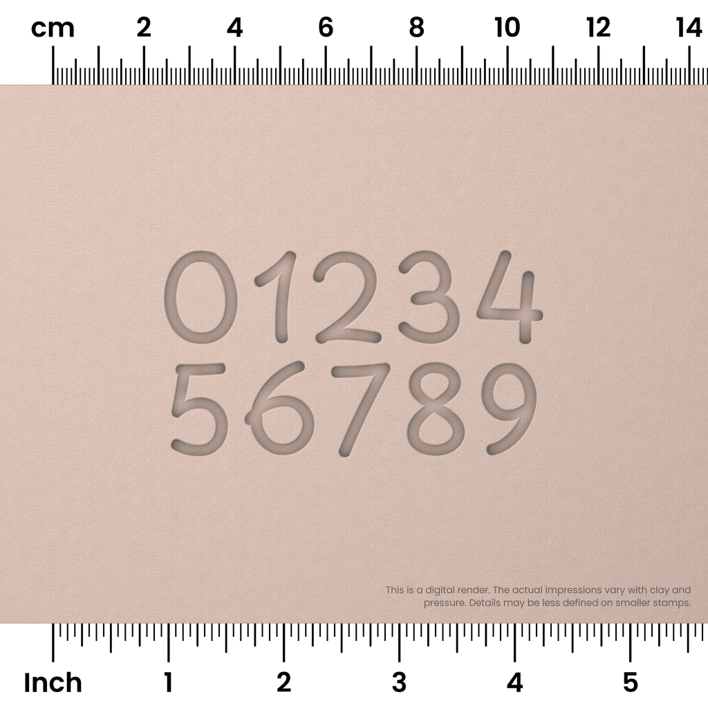 Playpen Sans | Number Stamp Sets