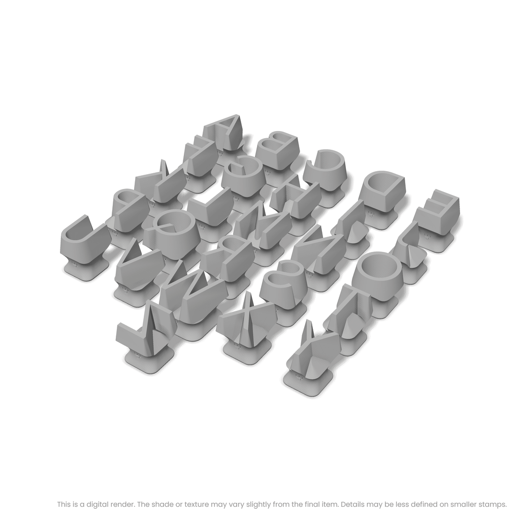 Plus Jakarta Sans | All Caps | Alphabet Stamp Sets