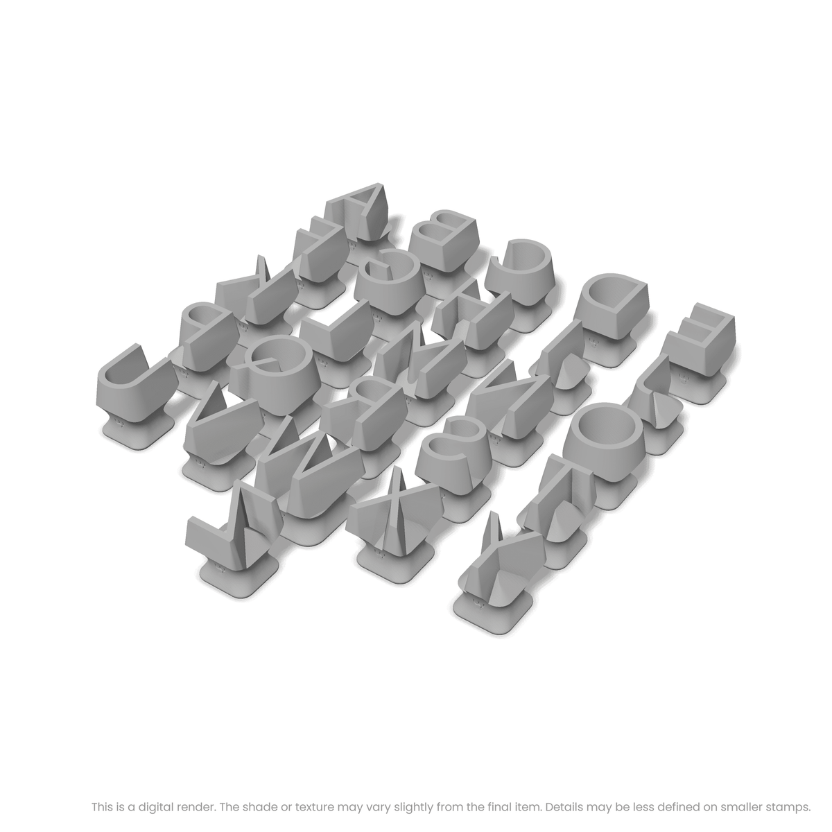 Plus Jakarta Sans | All Caps | Alphabet Stamp Sets