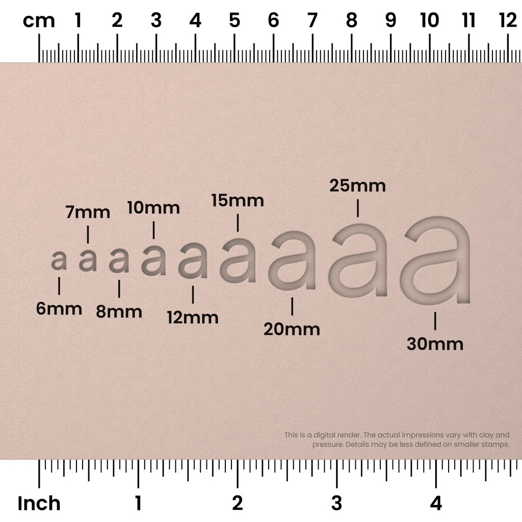 Plus Jakarta Sans | Lowercase | Alphabet Stamp Sets