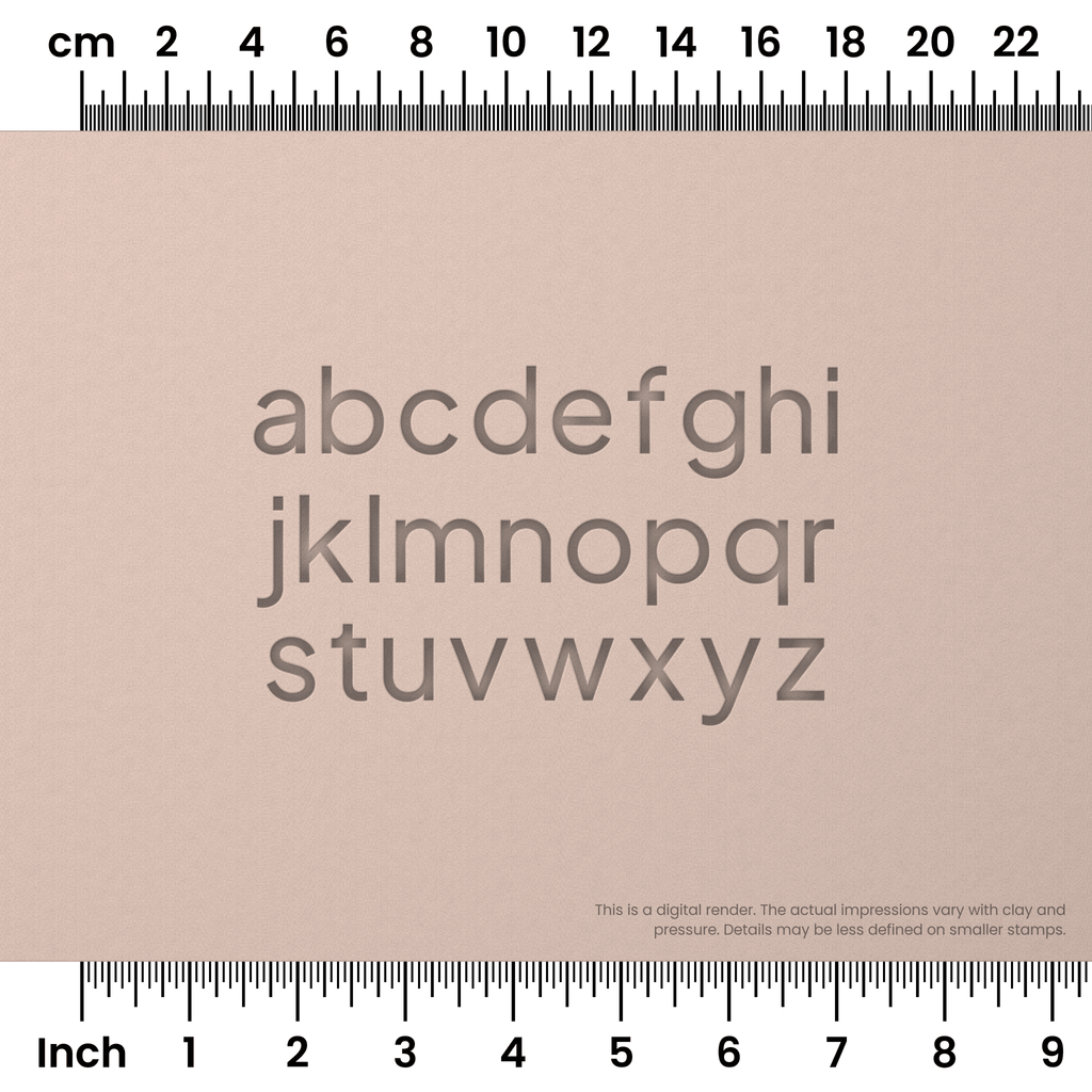 Plus Jakarta Sans | Lowercase | Alphabet Stamp Sets