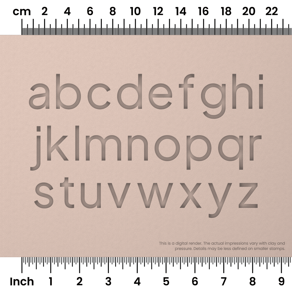 Plus Jakarta Sans | Lowercase | Alphabet Stamp Sets