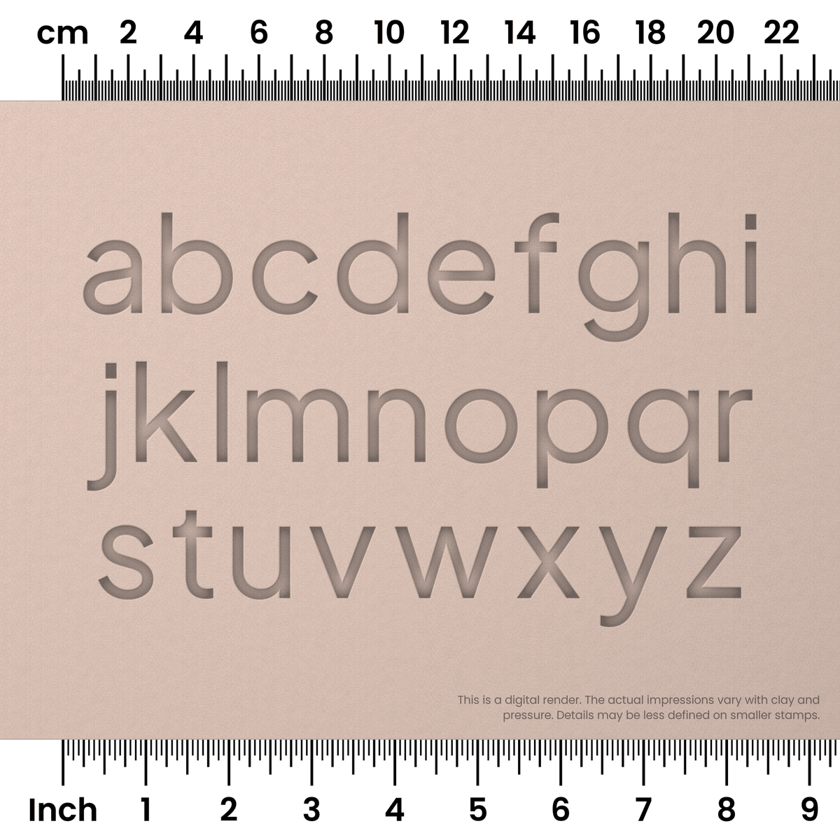 Plus Jakarta Sans | Lowercase | Alphabet Stamp Sets