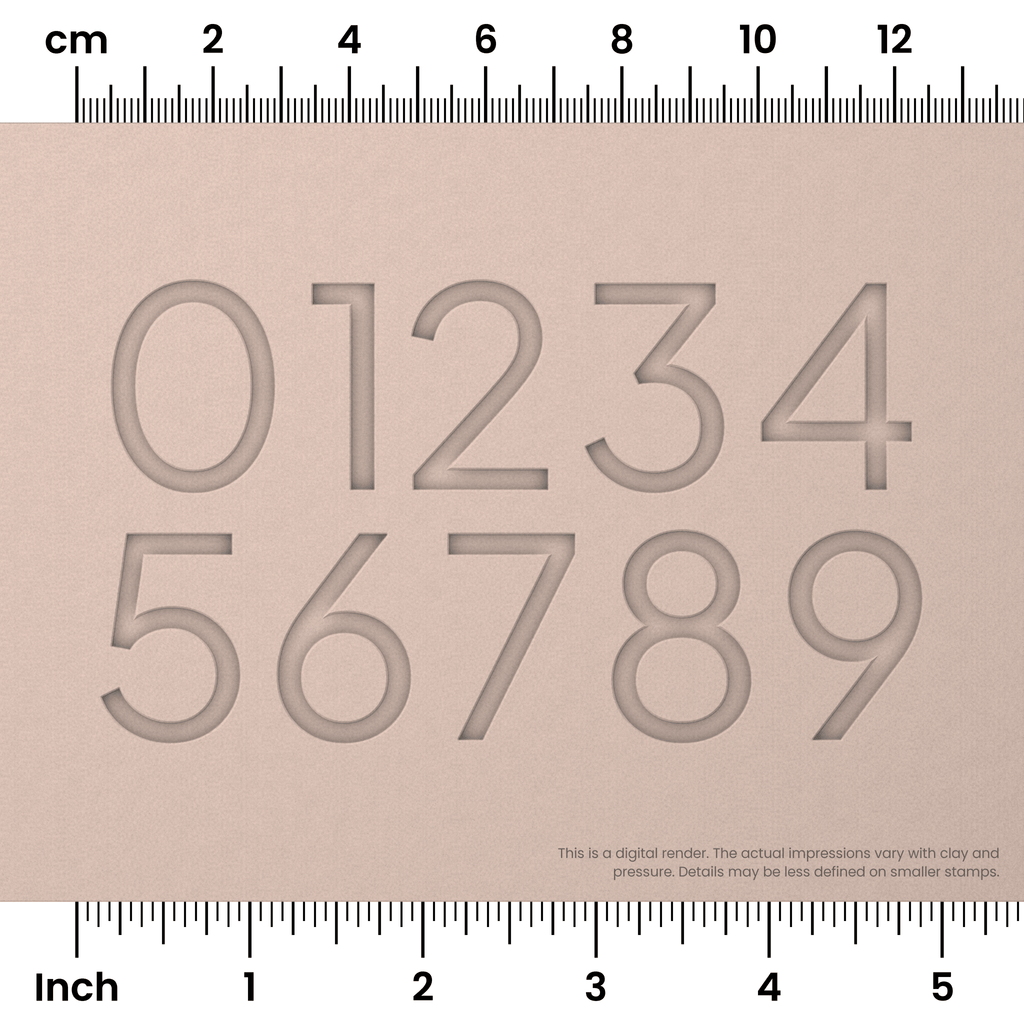 Plus Jakarta Sans | Number Stamp Sets
