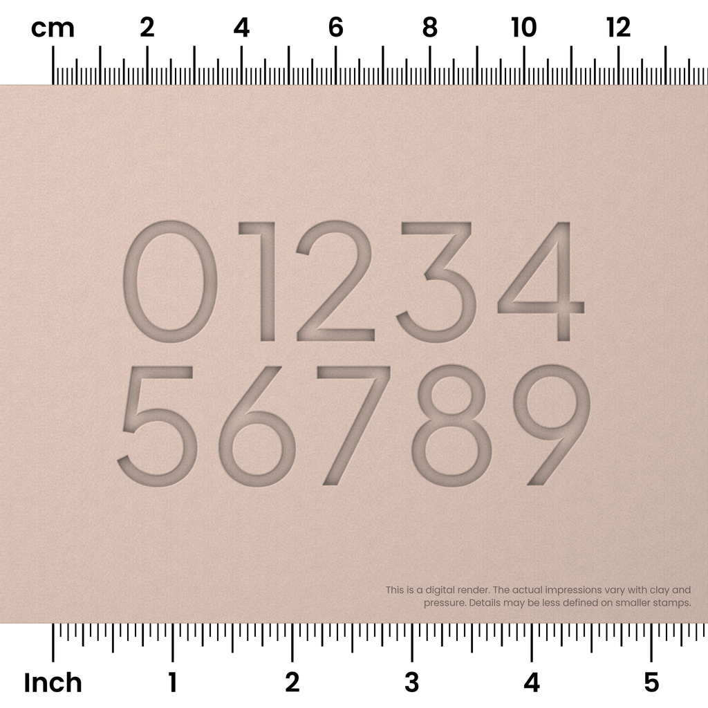 Plus Jakarta Sans | Number Stamp Sets