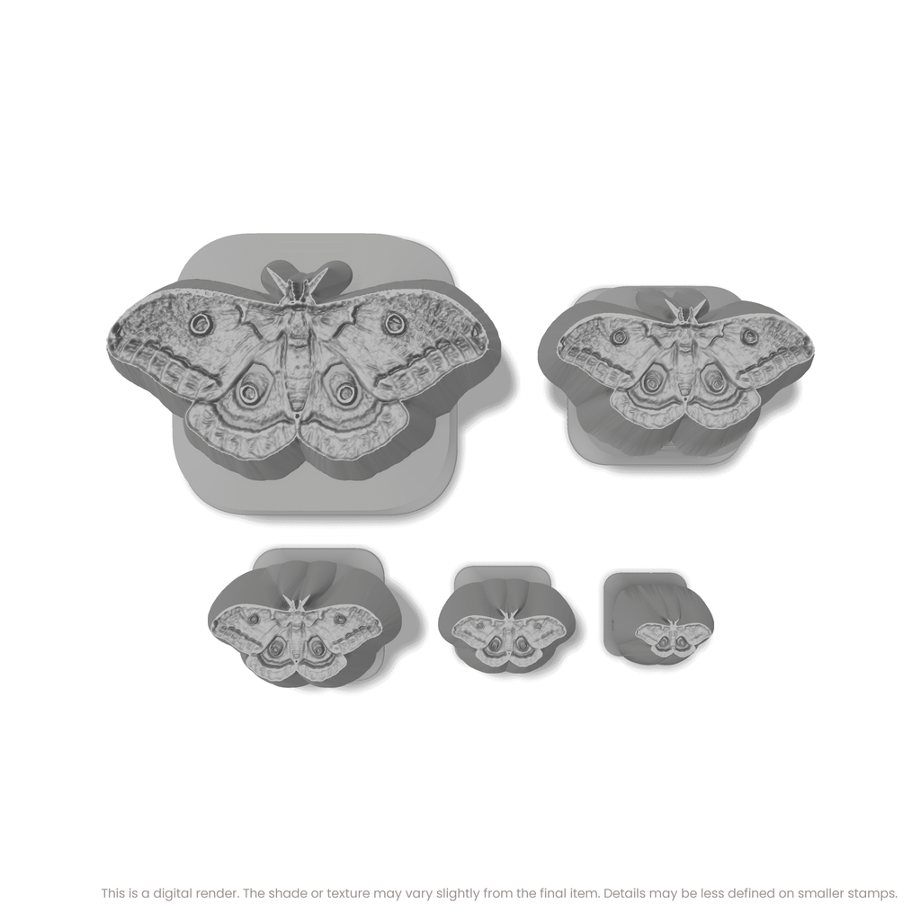 Polyphemus Moth Stamps - Photo Textured