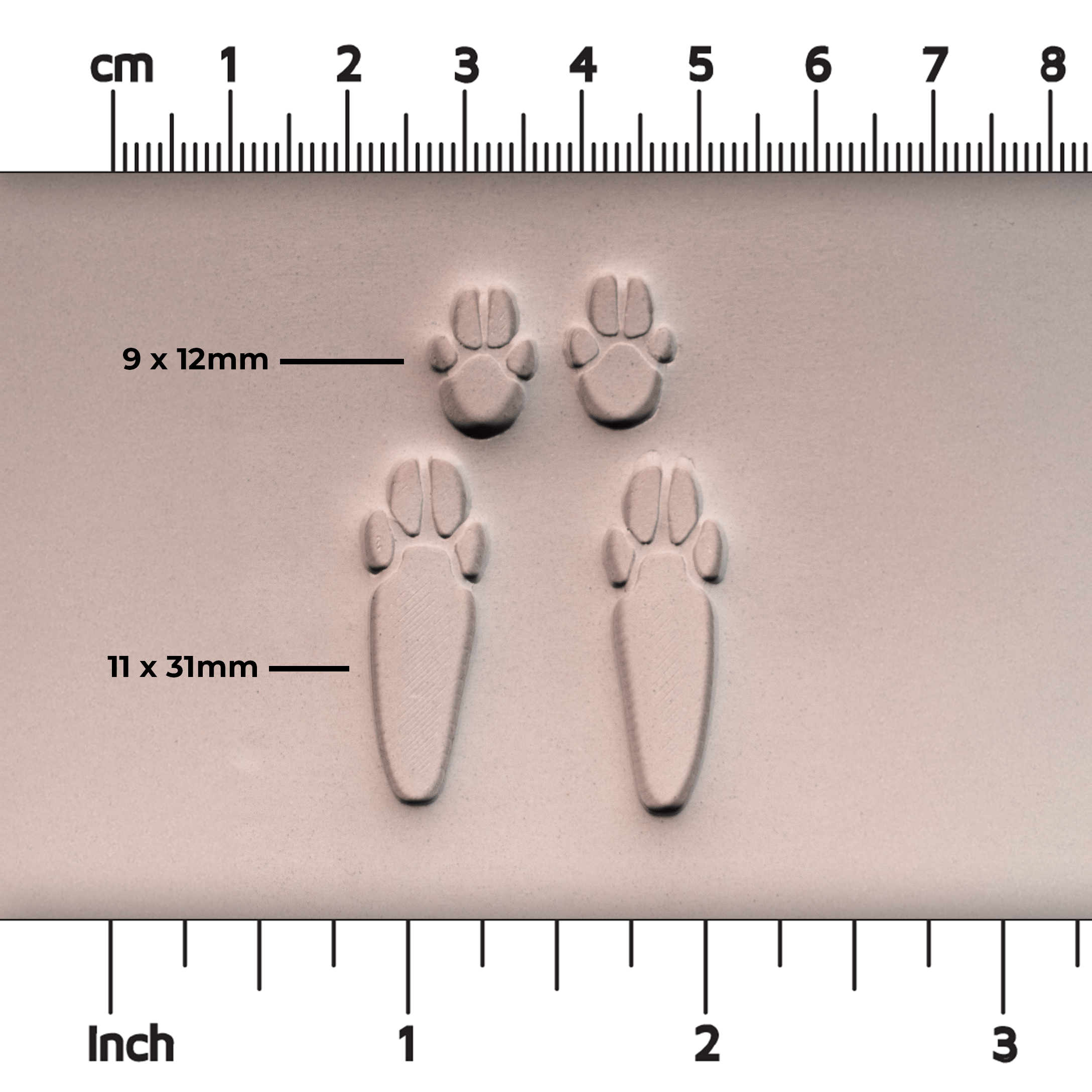 Rabbit Paw Stamp Set