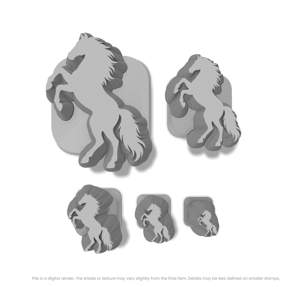 Rearing Stallion Horse Stamps