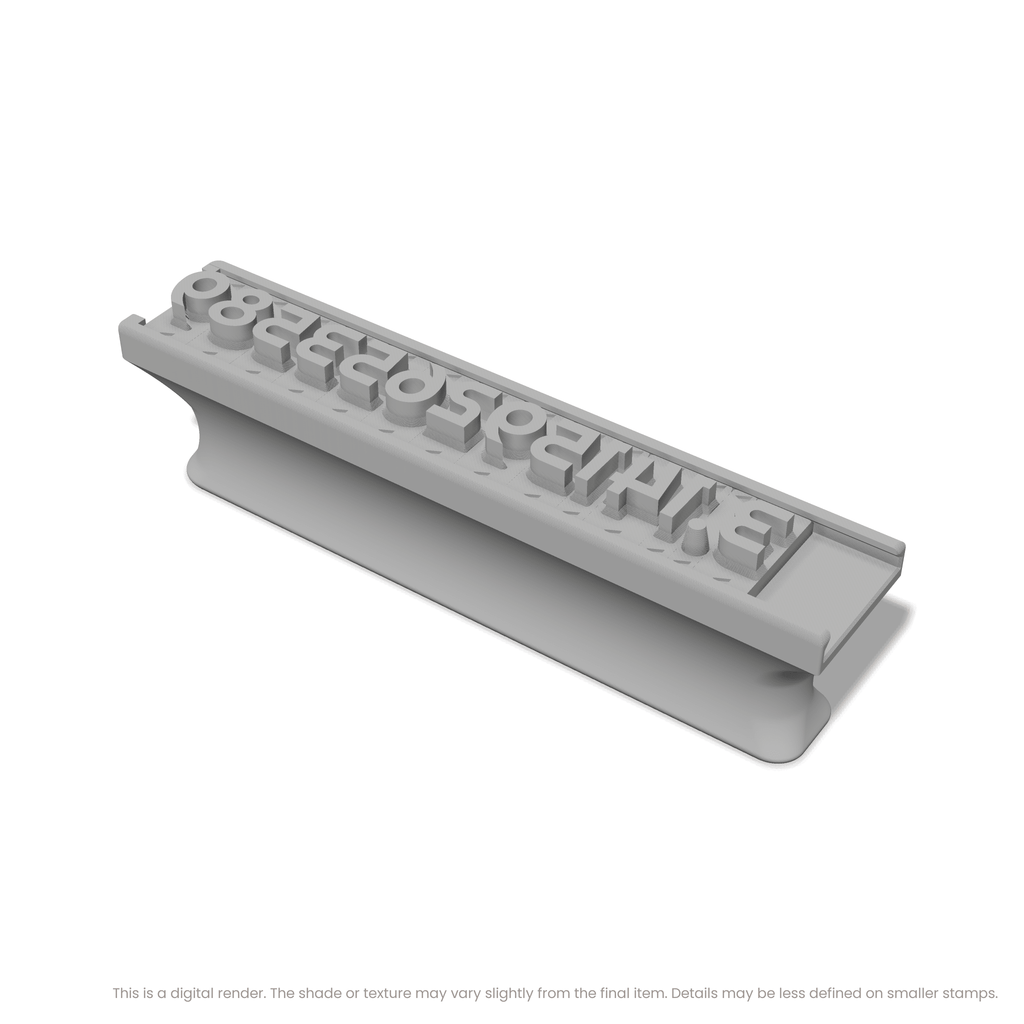 Righteous | Font Rail Stamp Sets | Letters, Numbers, and Symbols
