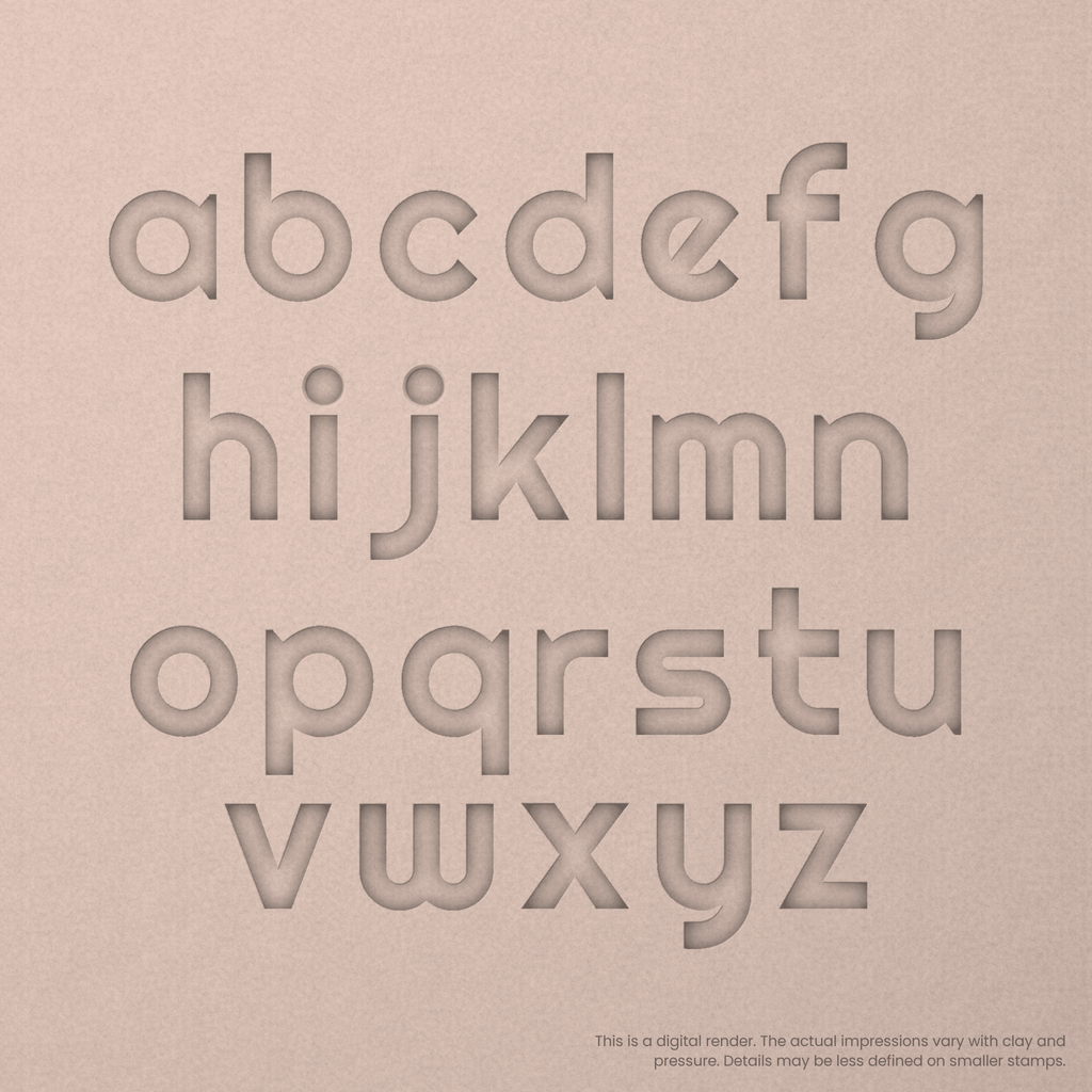 Righteous | Font Rail Stamp Sets | Letters, Numbers, and Symbols