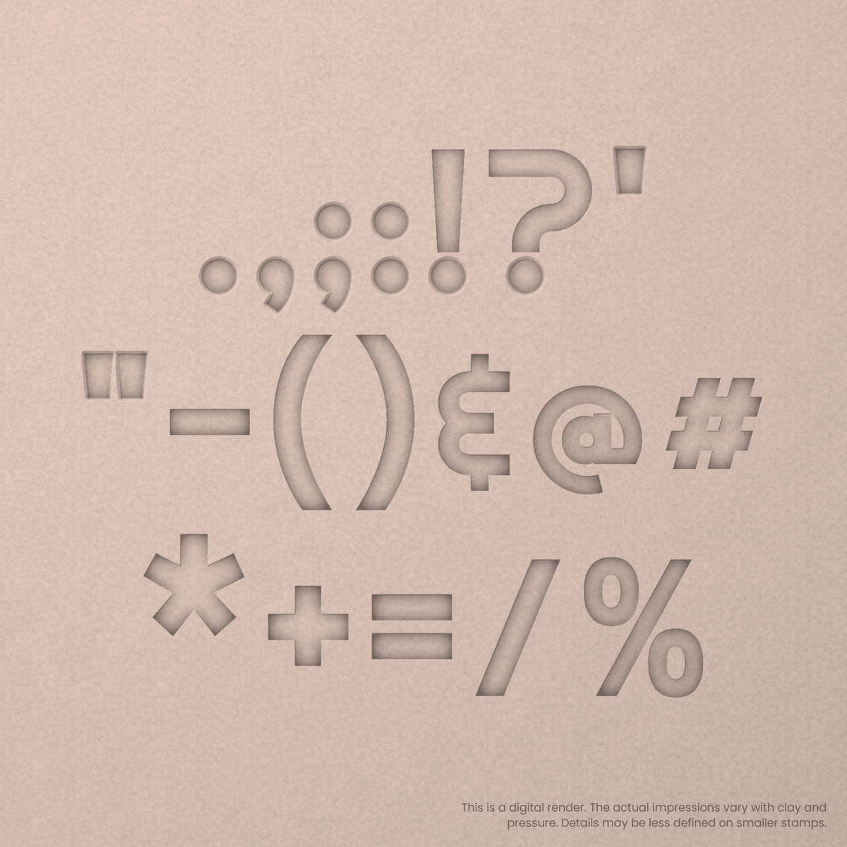 Righteous | Font Rail Stamp Sets | Letters, Numbers, and Symbols