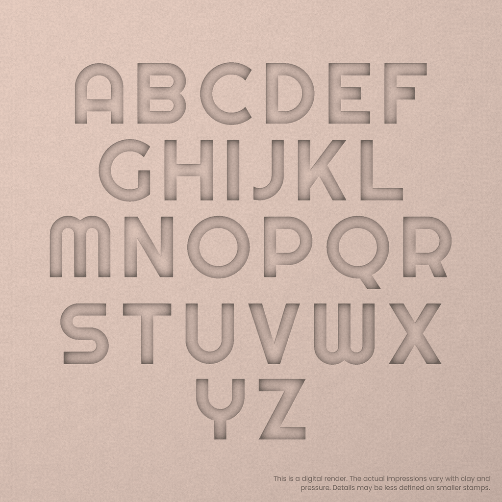 Righteous | Font Rail Stamp Sets | Letters, Numbers, and Symbols