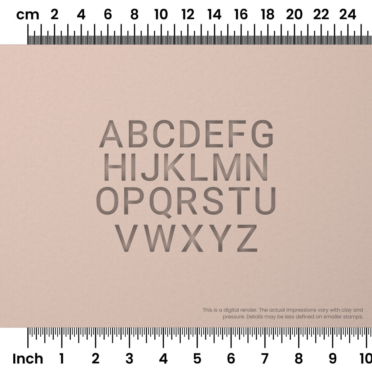 Roboto | All Caps | Alphabet Stamp Sets