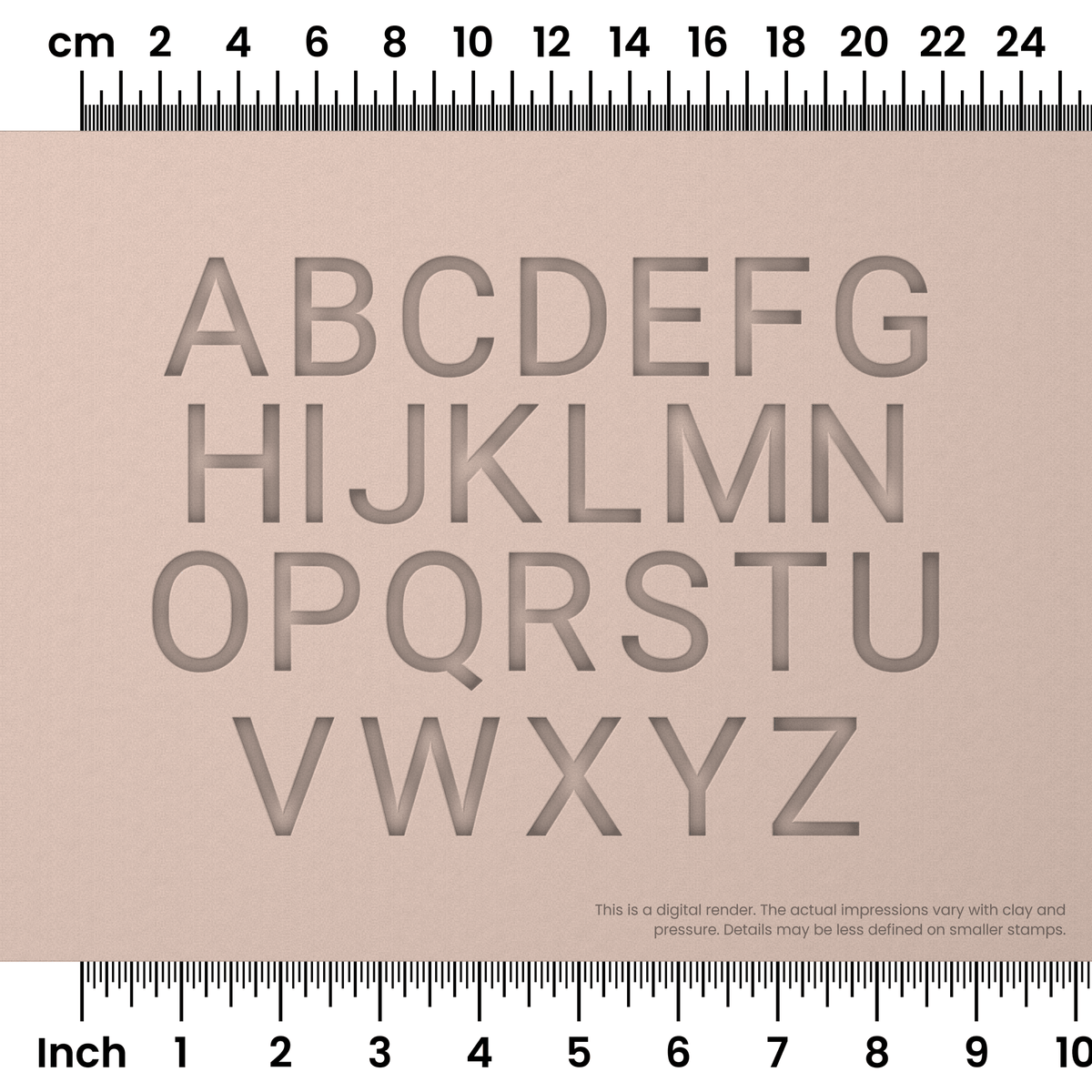 Roboto | All Caps | Alphabet Stamp Sets