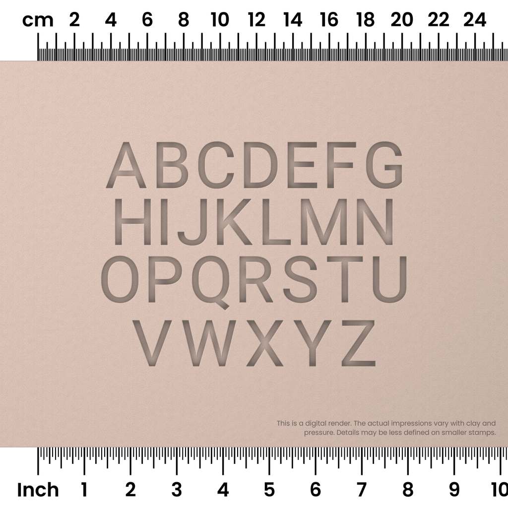 Roboto | All Caps | Alphabet Stamp Sets