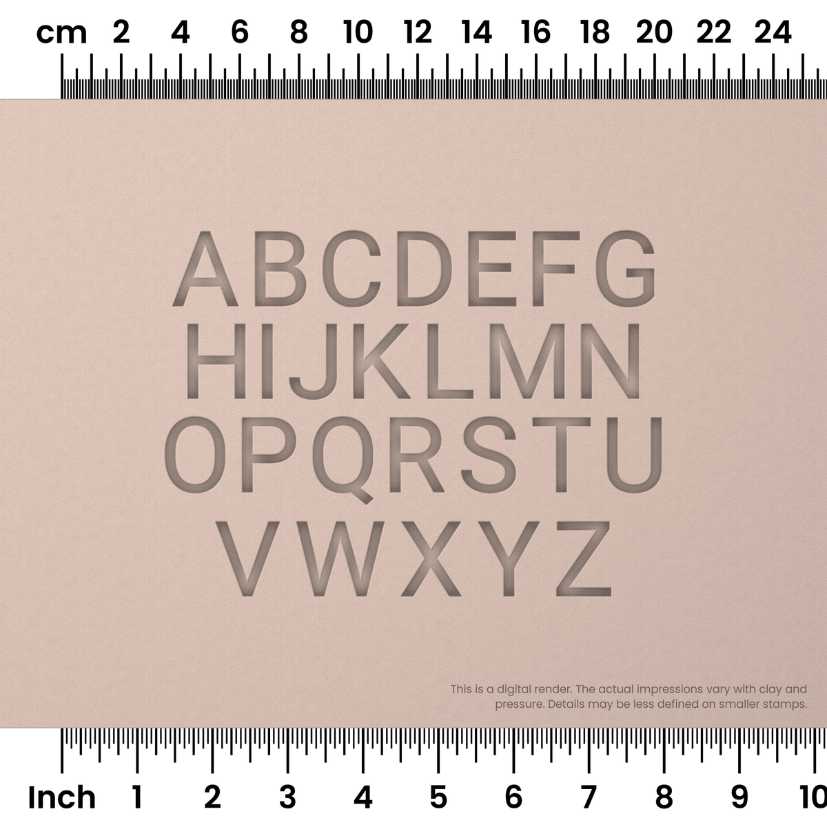 Roboto | All Caps | Alphabet Stamp Sets