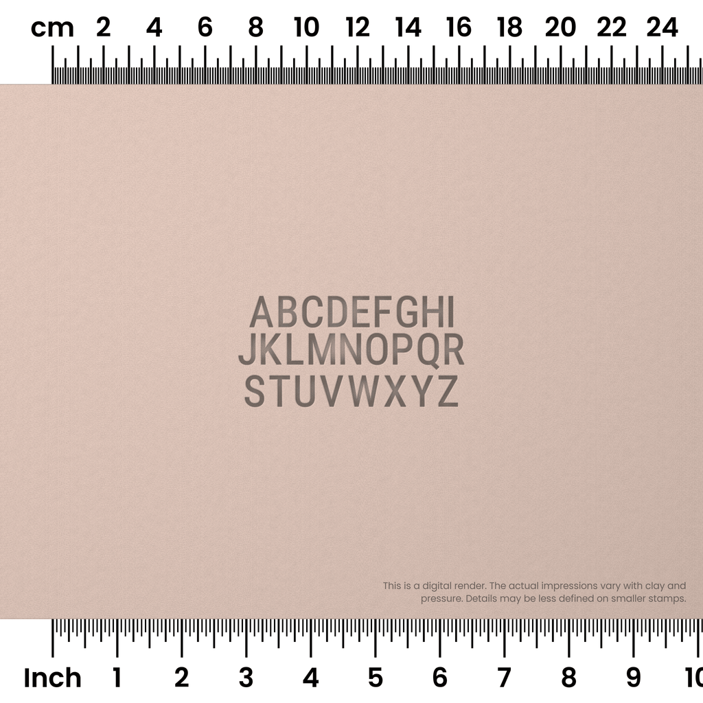 Roboto Condensed | All Caps | Alphabet Stamp Sets