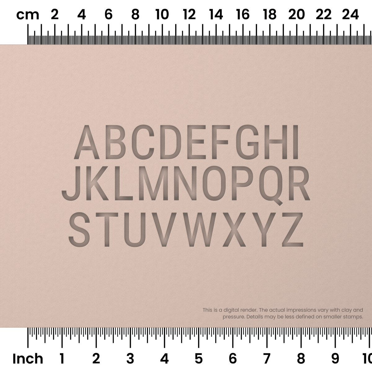 Roboto Condensed | All Caps | Alphabet Stamp Sets