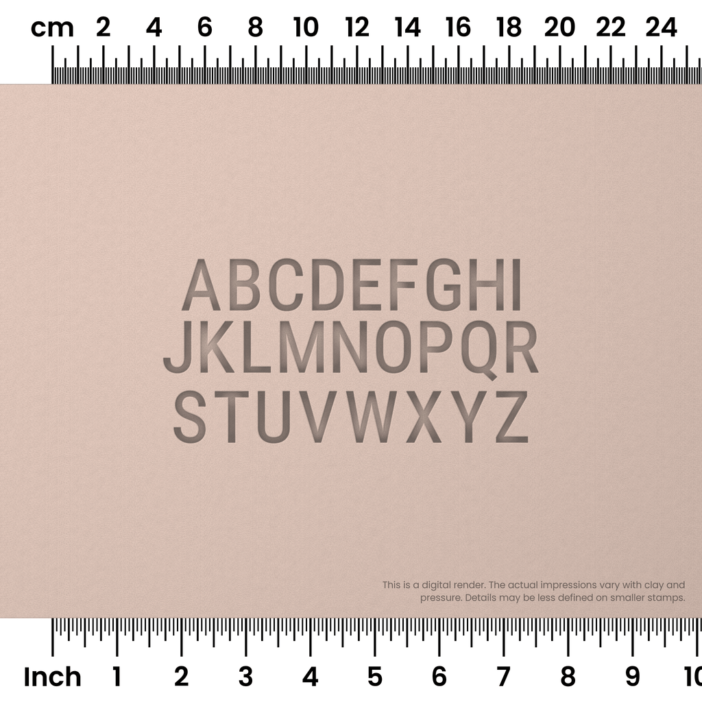 Roboto Condensed | All Caps | Alphabet Stamp Sets
