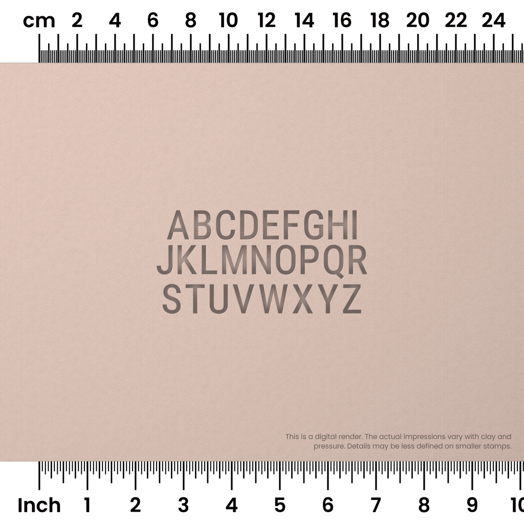 Roboto Condensed | All Caps | Alphabet Stamp Sets