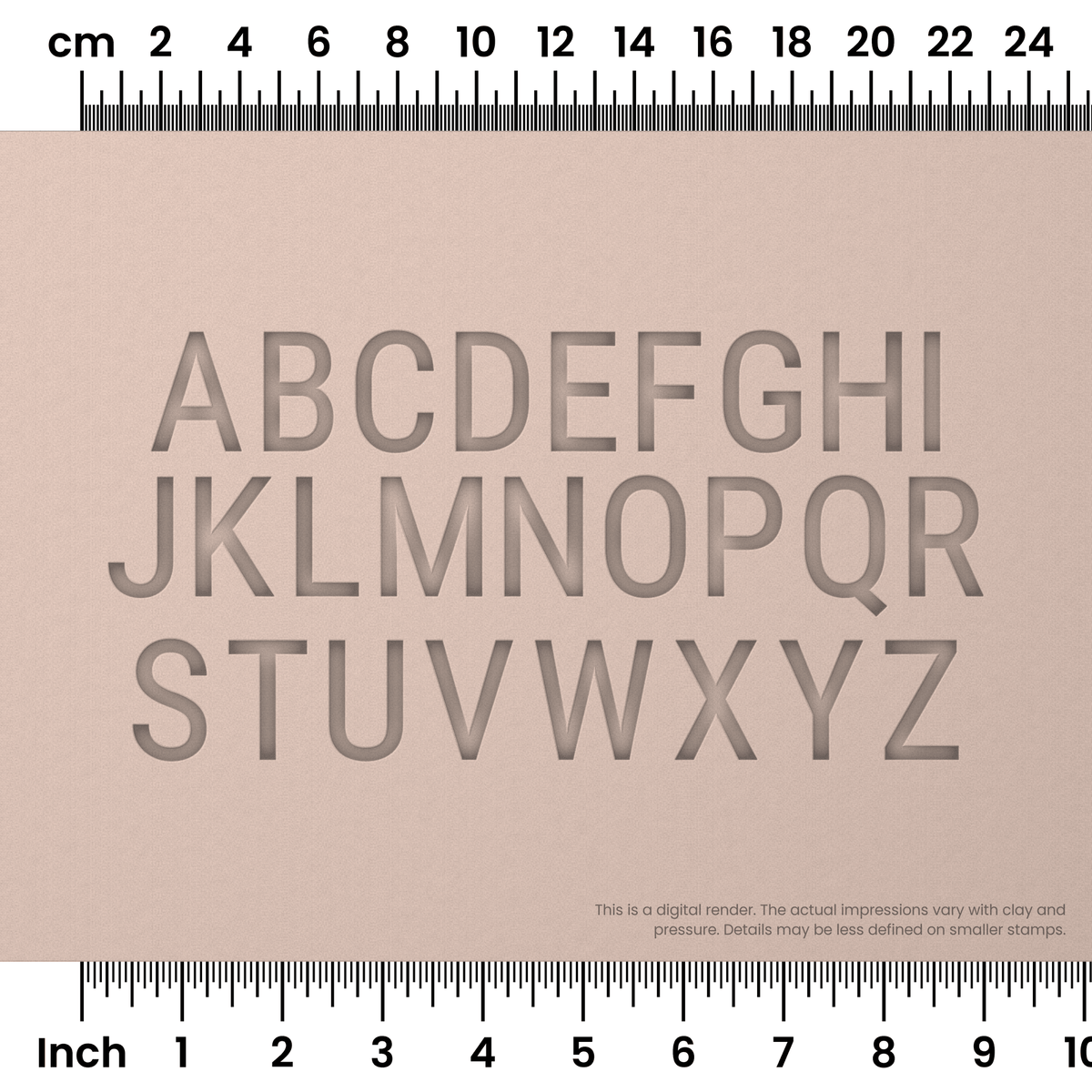 Roboto Condensed | All Caps | Alphabet Stamp Sets