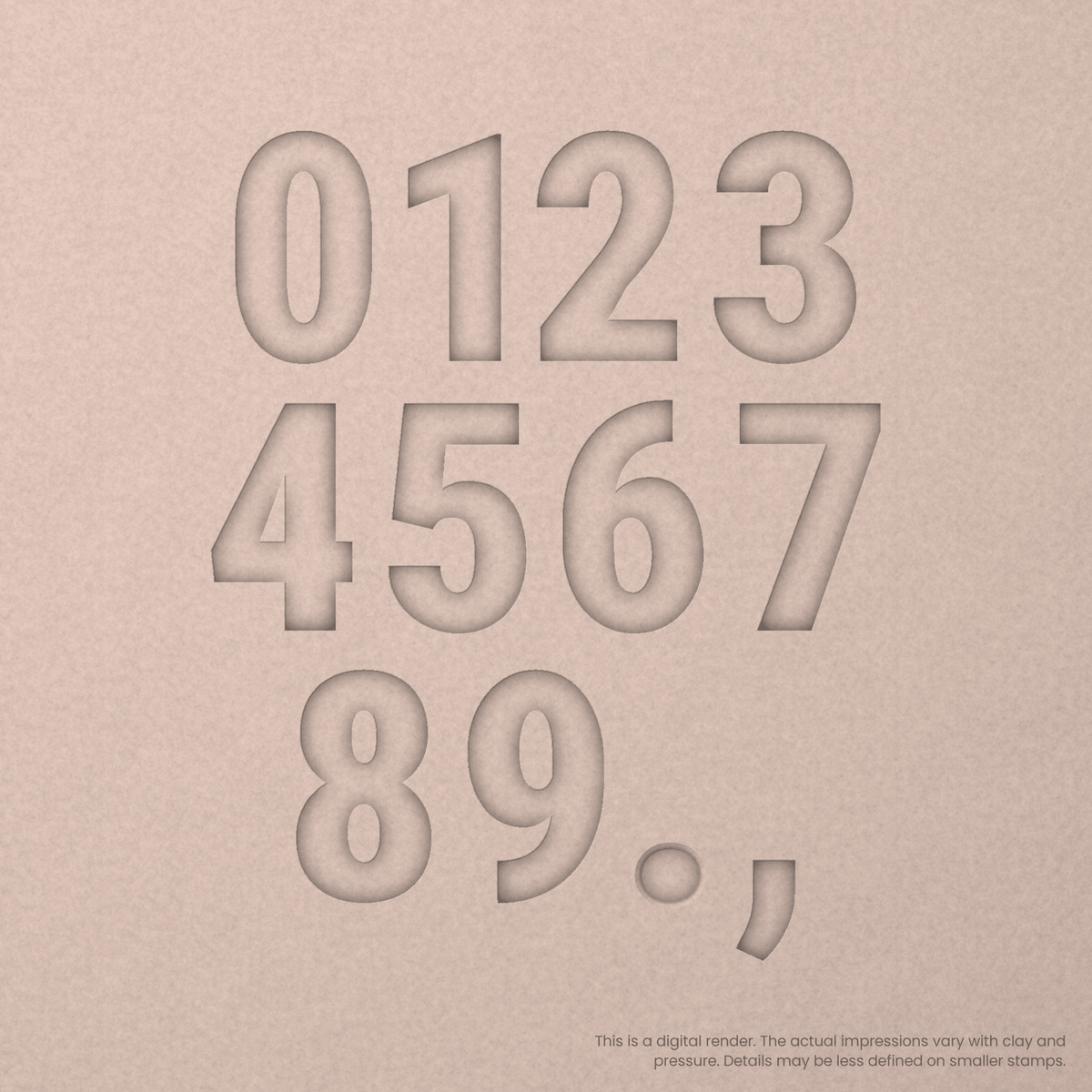 Roboto Condensed | Font Rail Stamp Sets | Letters, Numbers, and Symbols