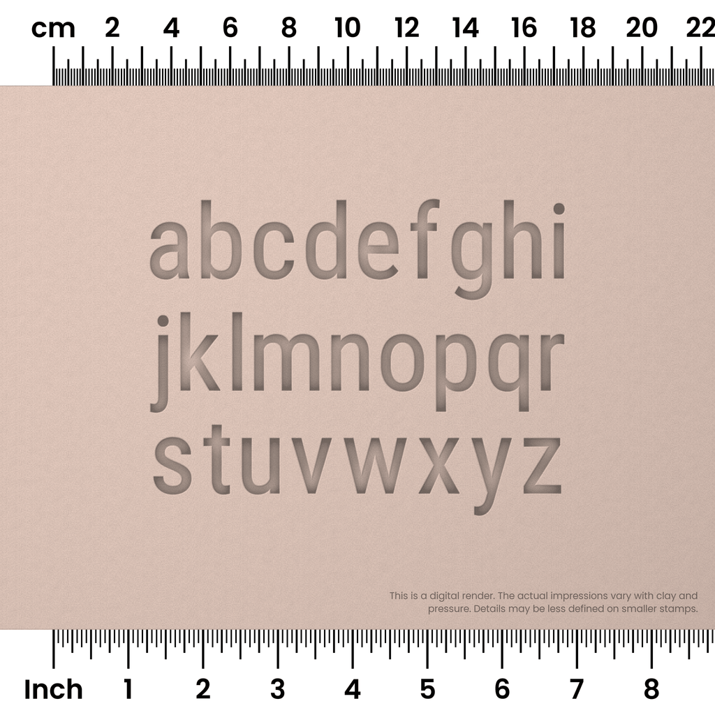 Roboto Condensed | Lowercase | Alphabet Stamp Sets