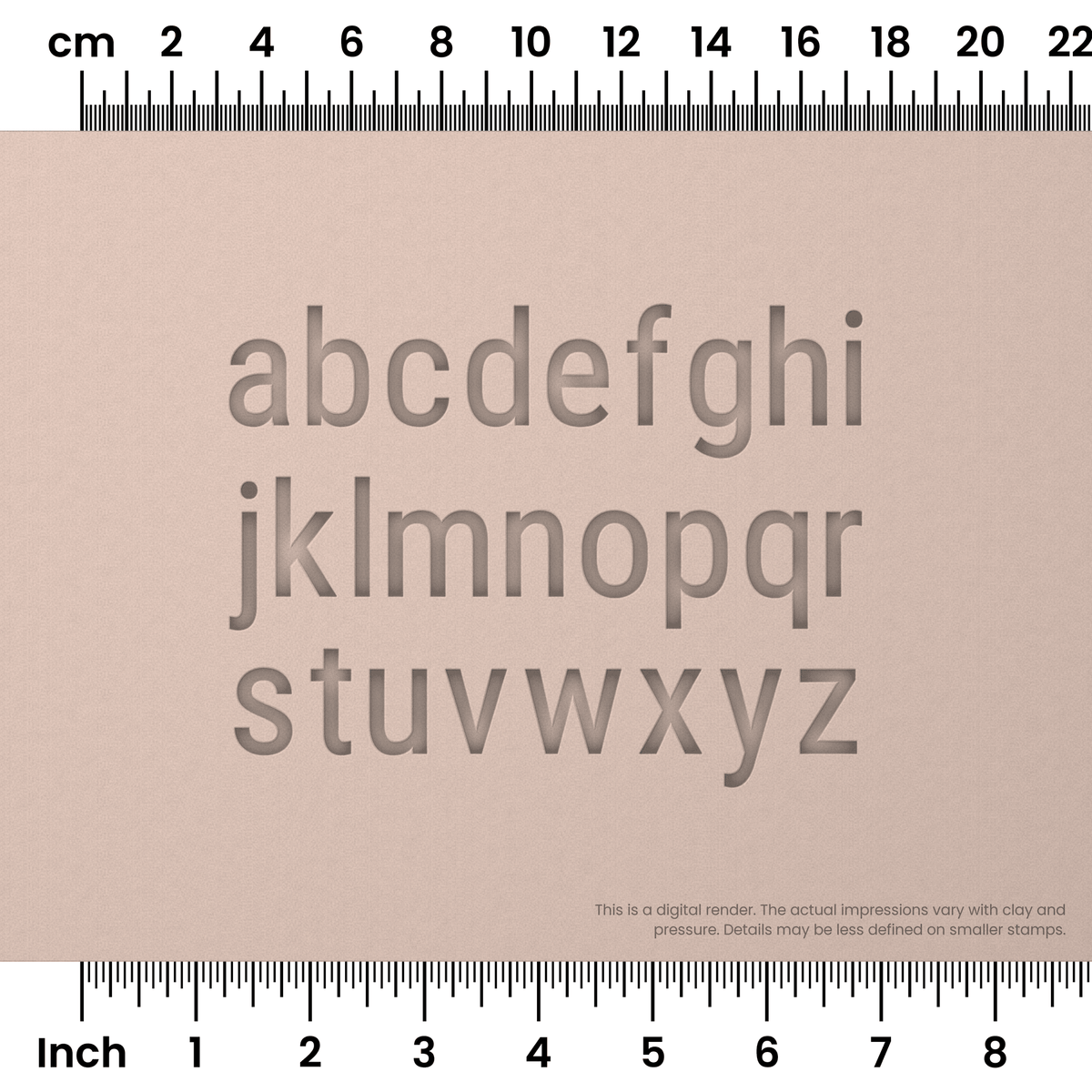 Roboto Condensed | Lowercase | Alphabet Stamp Sets