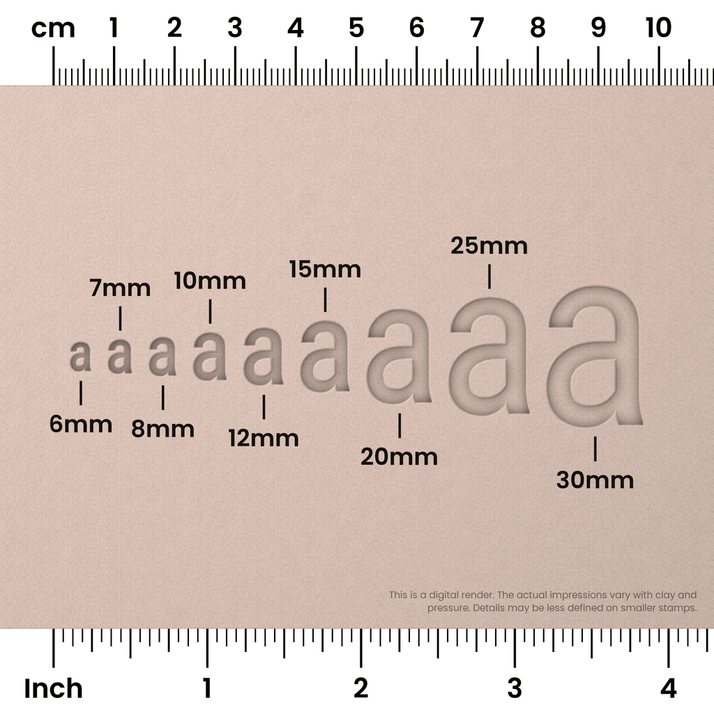 Roboto Condensed | Lowercase | Alphabet Stamp Sets