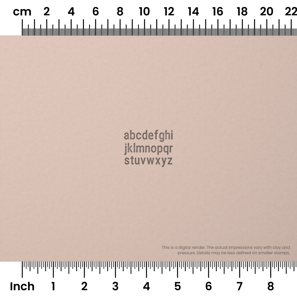 Roboto Condensed | Lowercase | Alphabet Stamp Sets