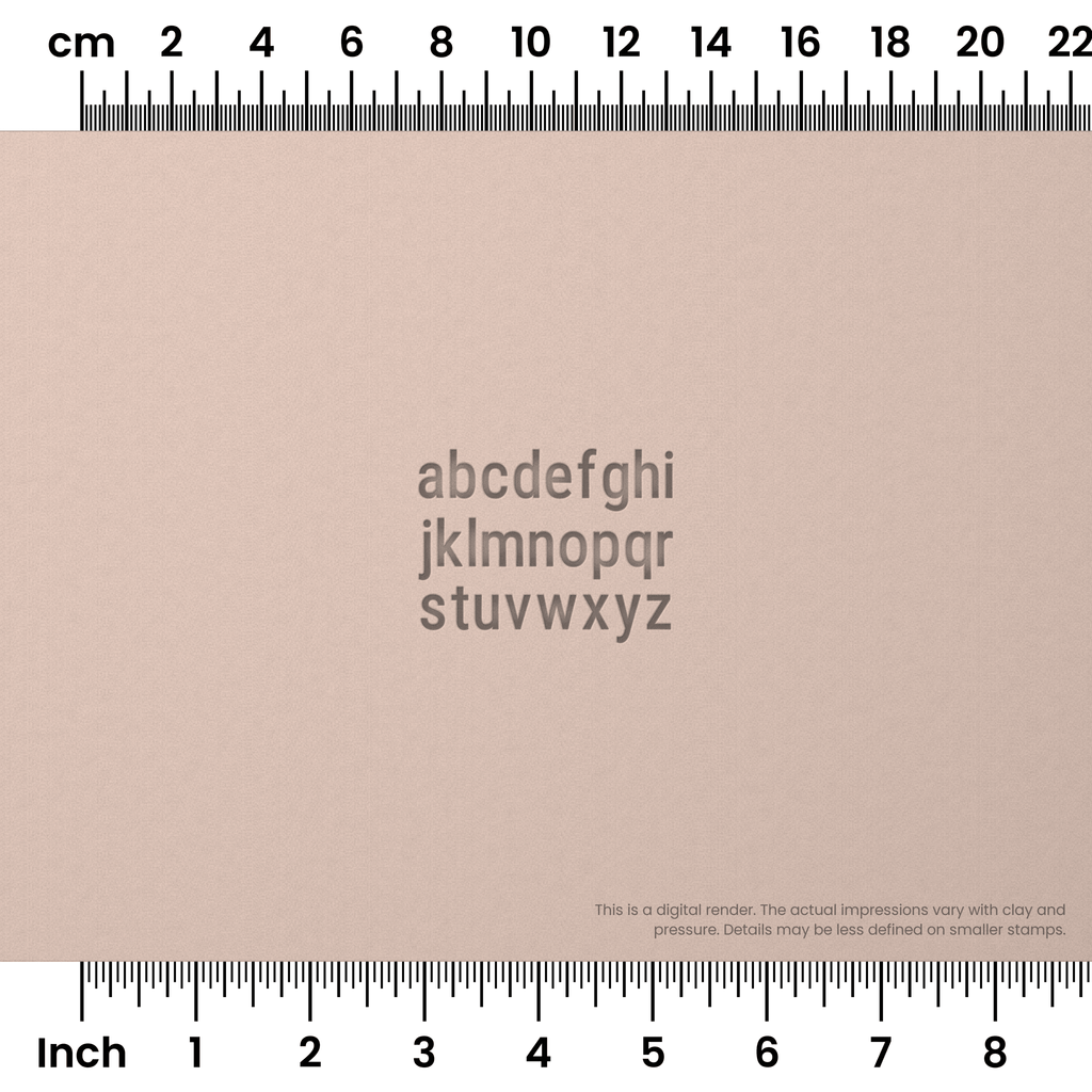 Roboto Condensed | Lowercase | Alphabet Stamp Sets