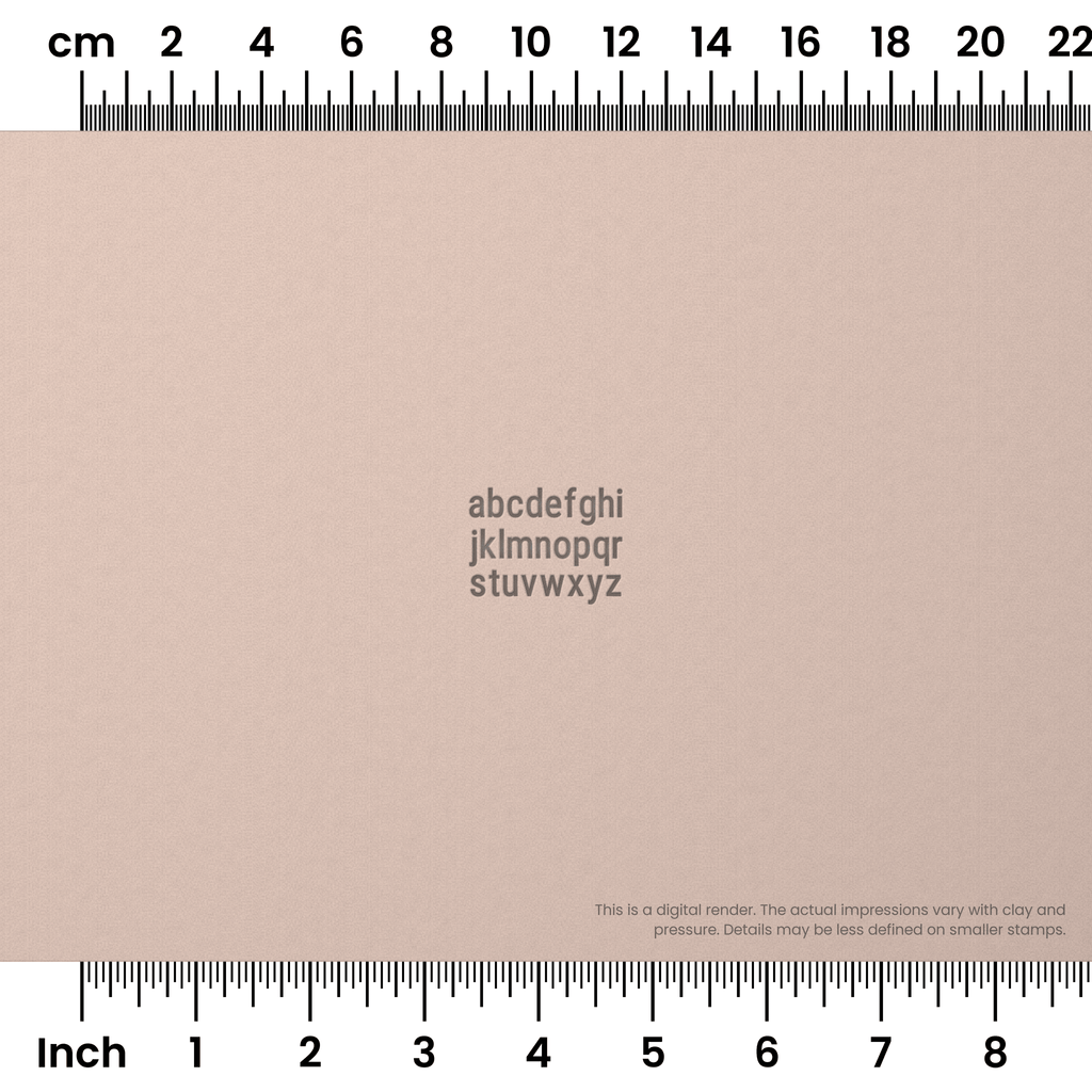Roboto Condensed | Lowercase | Alphabet Stamp Sets