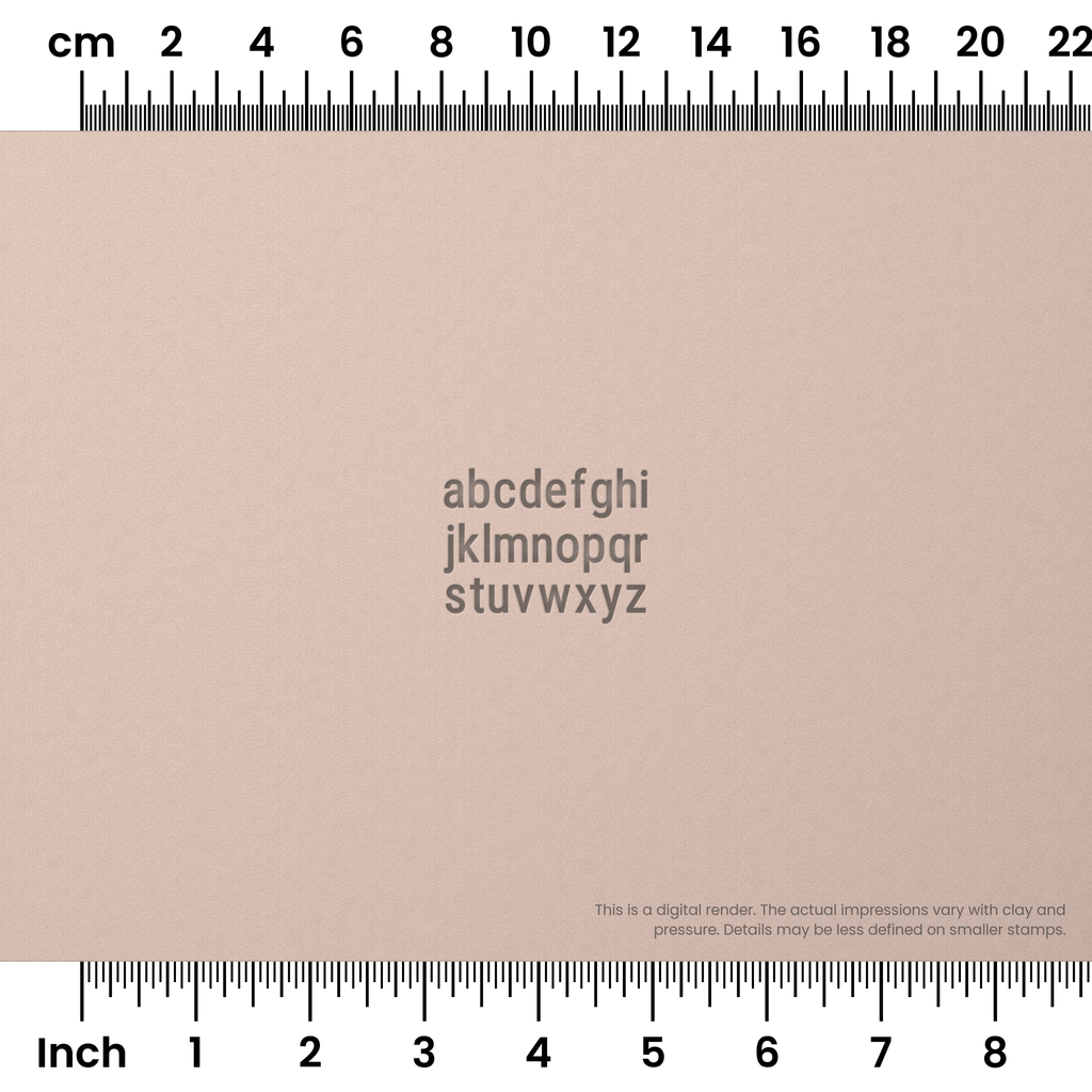 Roboto Condensed | Lowercase | Alphabet Stamp Sets